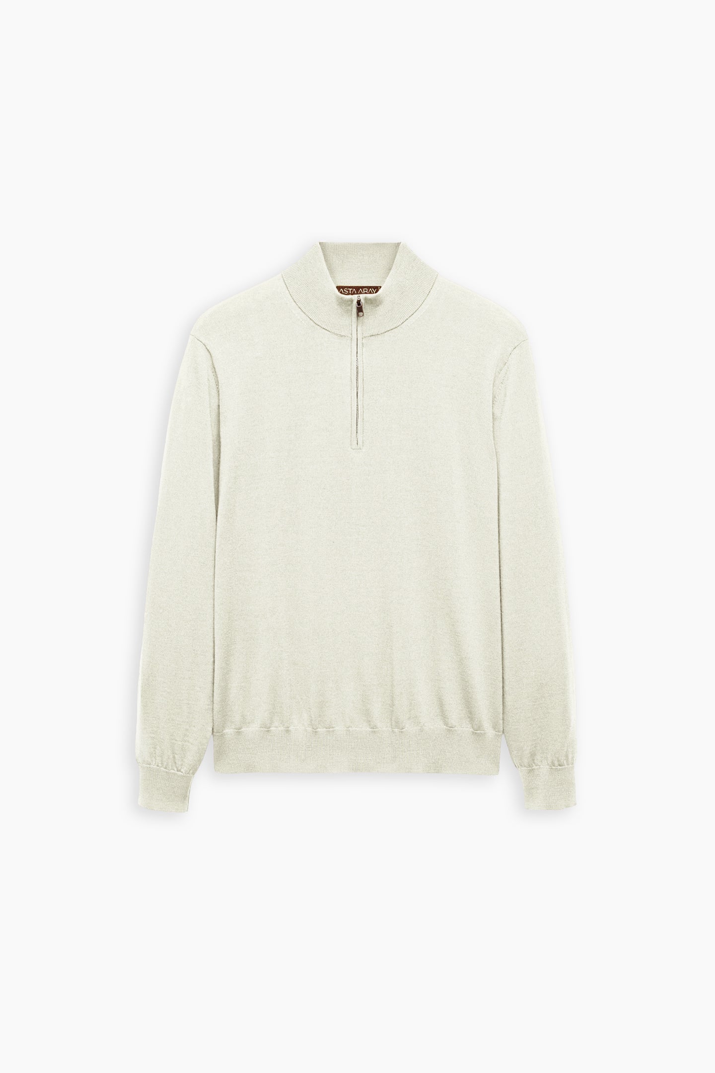 Beige Quarter Zip Shirt