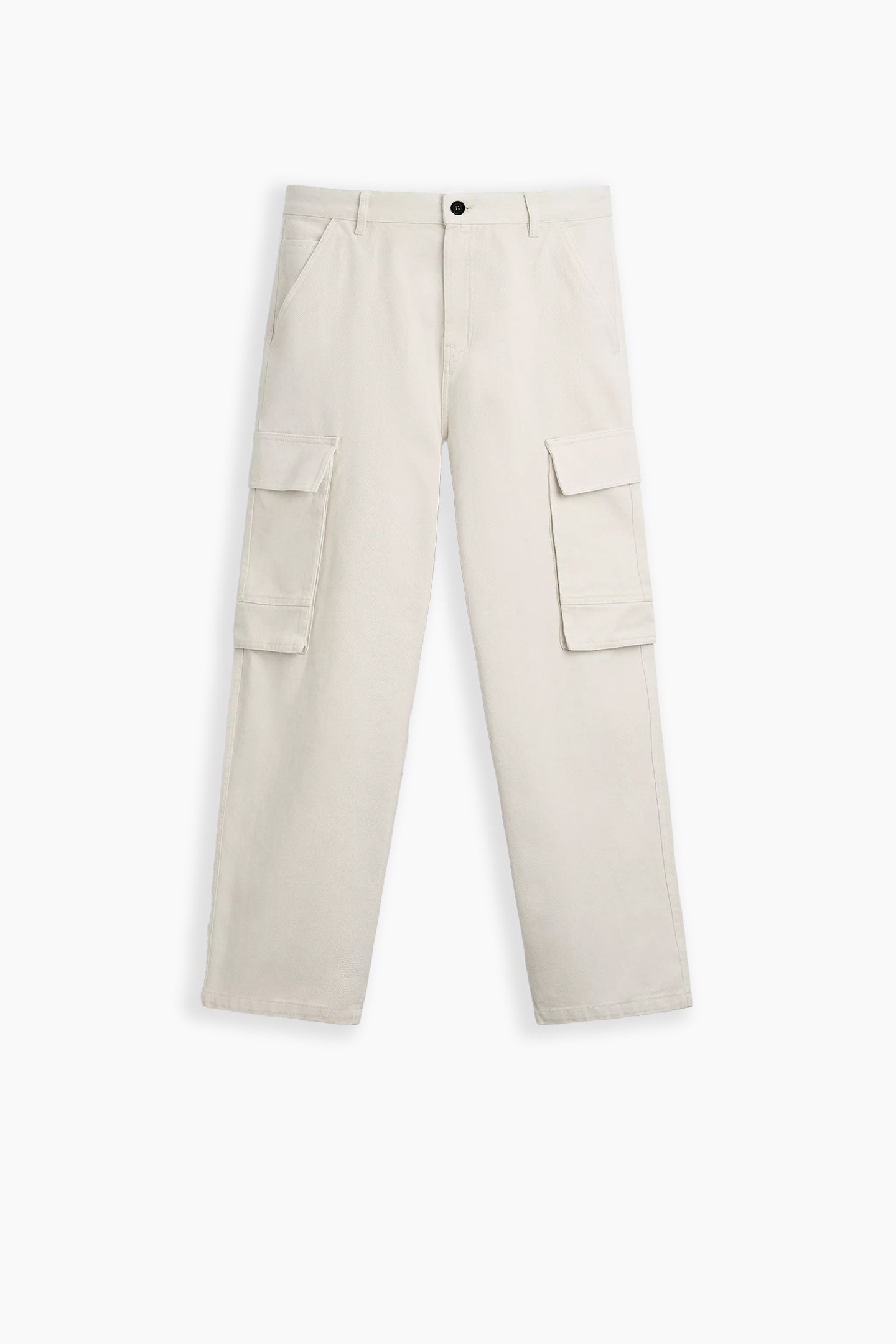 Beige Cargo Trousers
