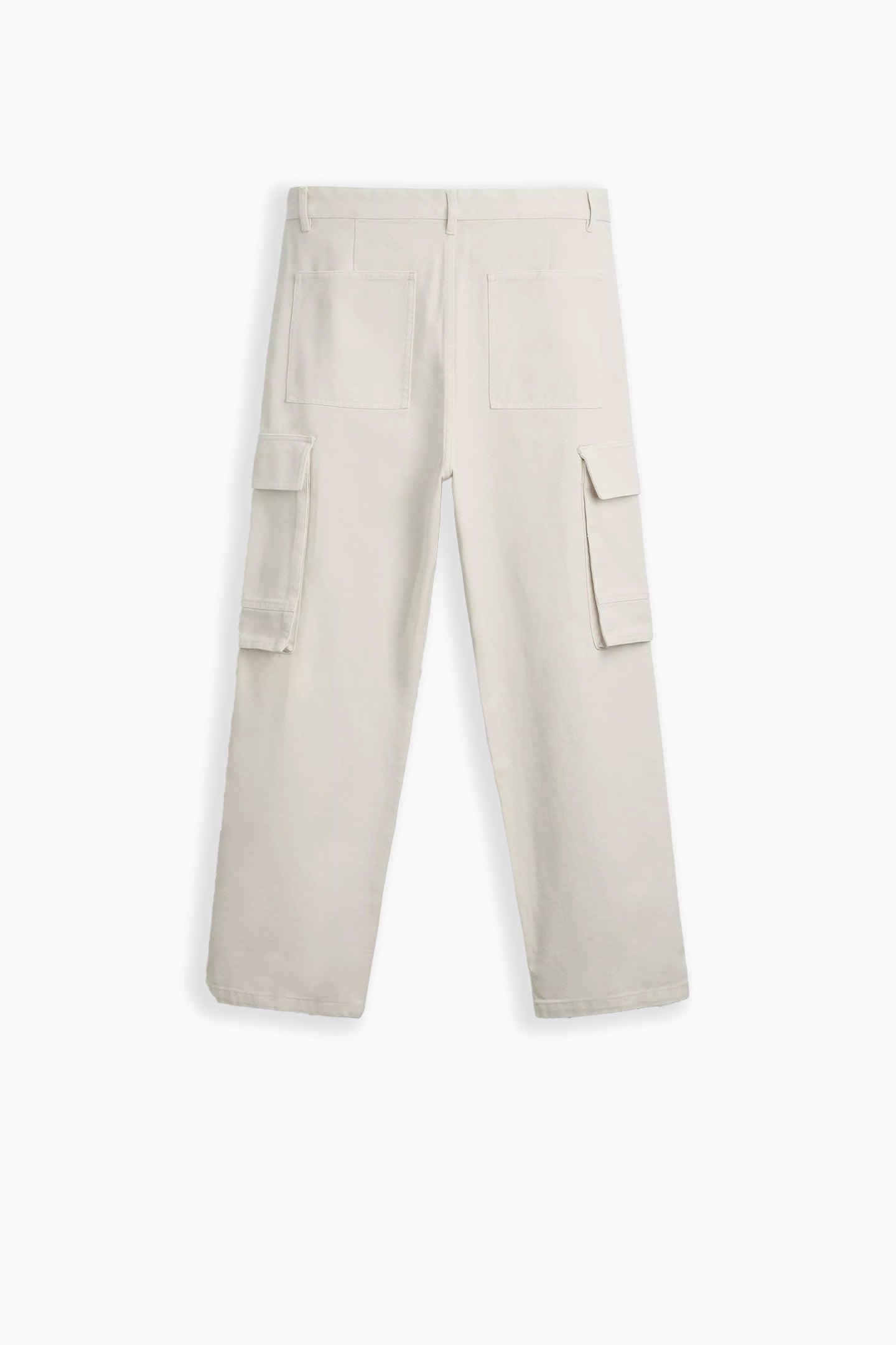 Beige Cargo Trousers