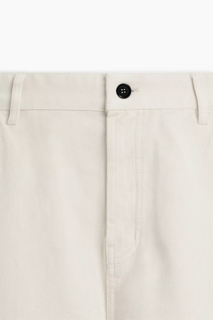 Beige Cargo Trousers