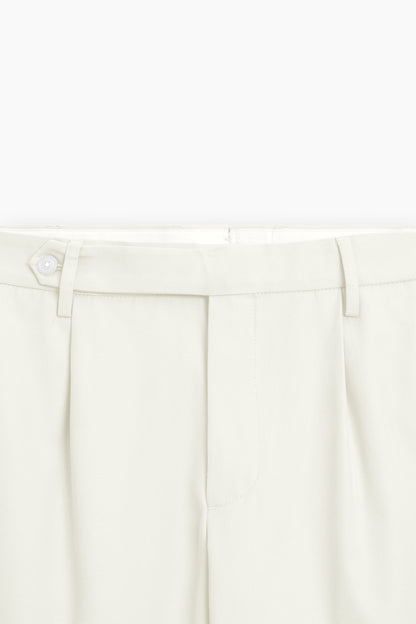 Belted Strap Straight Fit Trousers