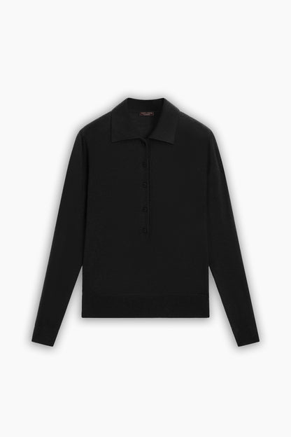 Black Button Detailed Shirt