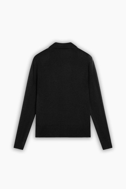 Black Button Detailed Shirt