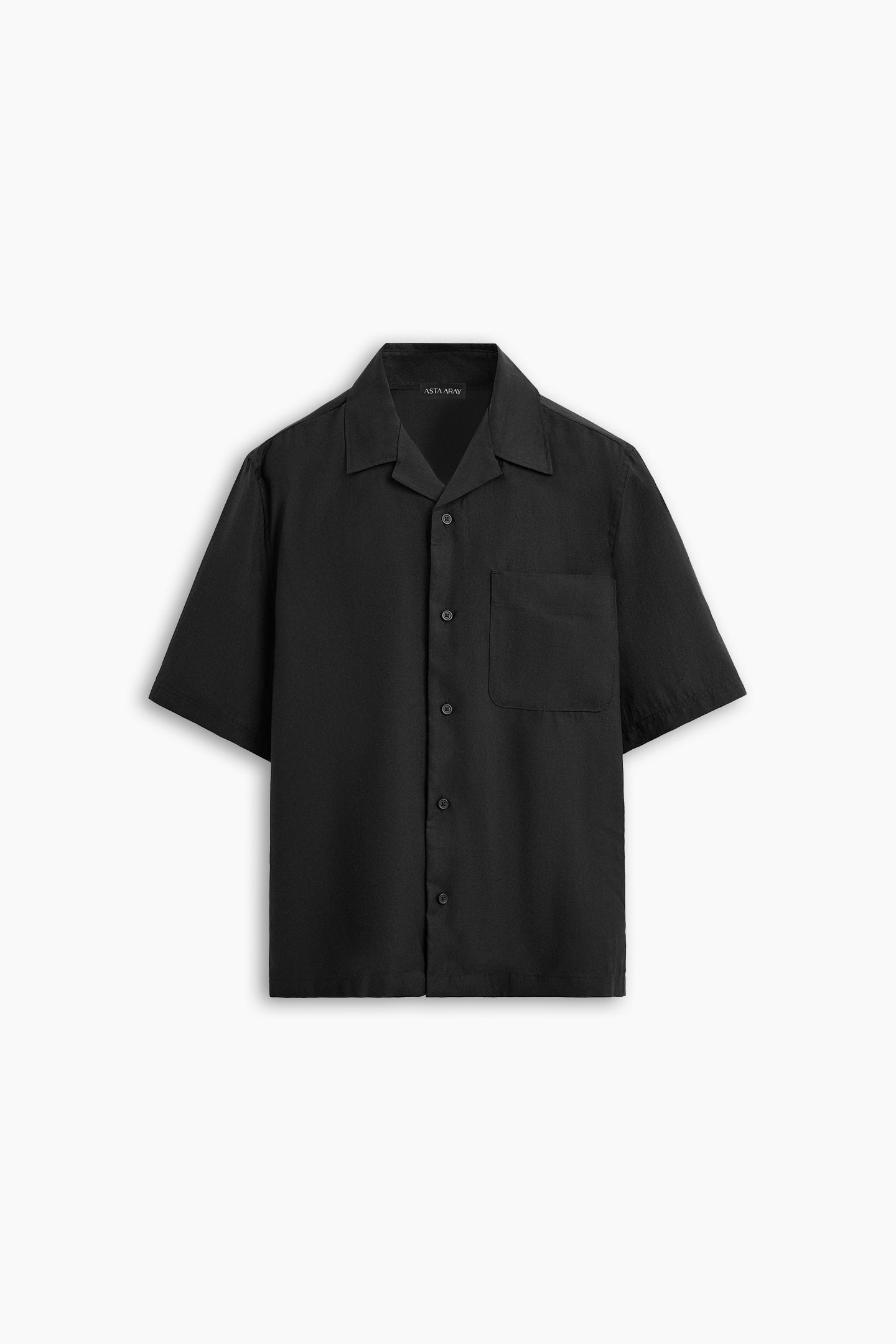 Black Relaxed Fit Pocket Shirt