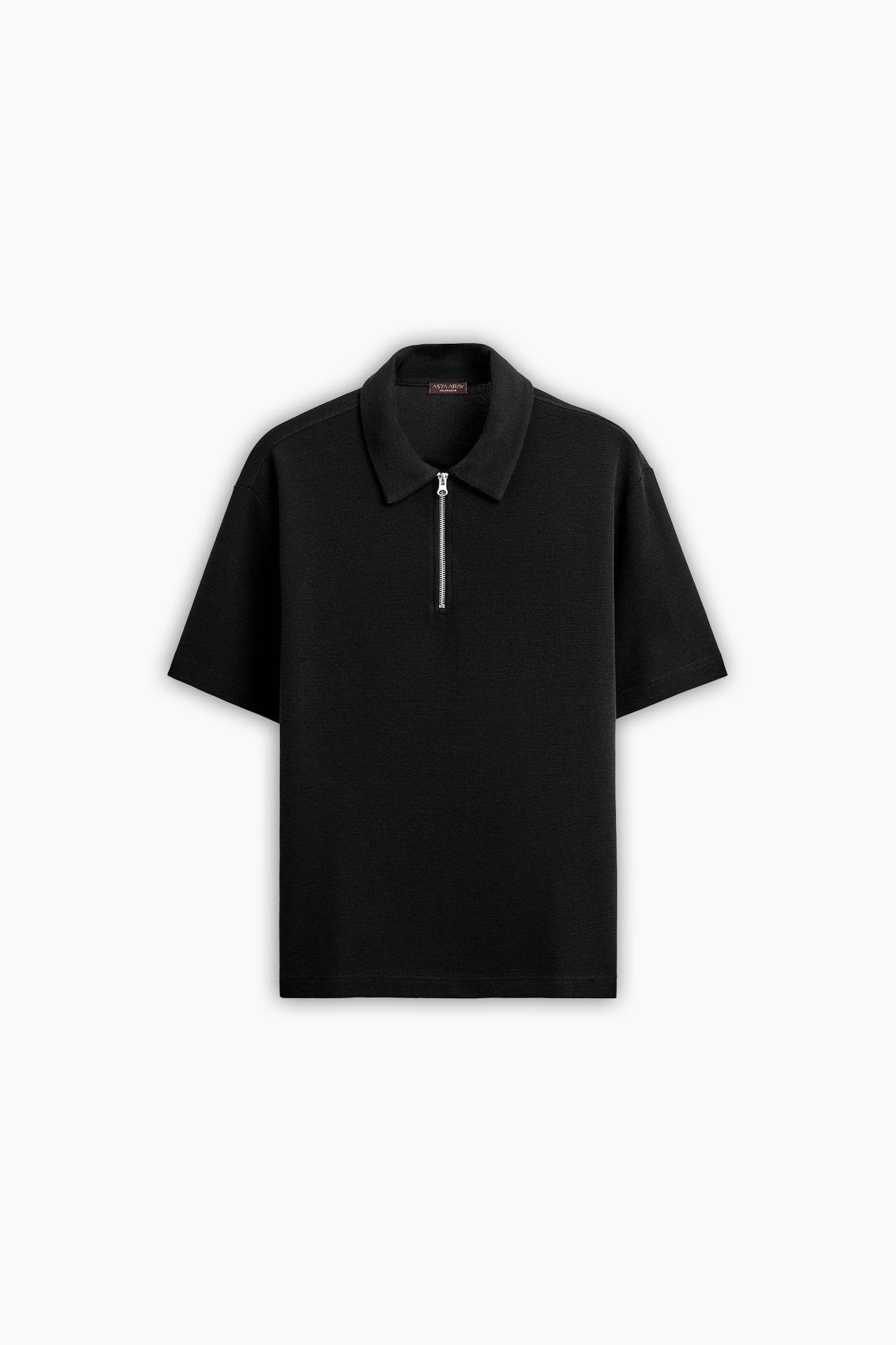 Black Zip Polo shirt