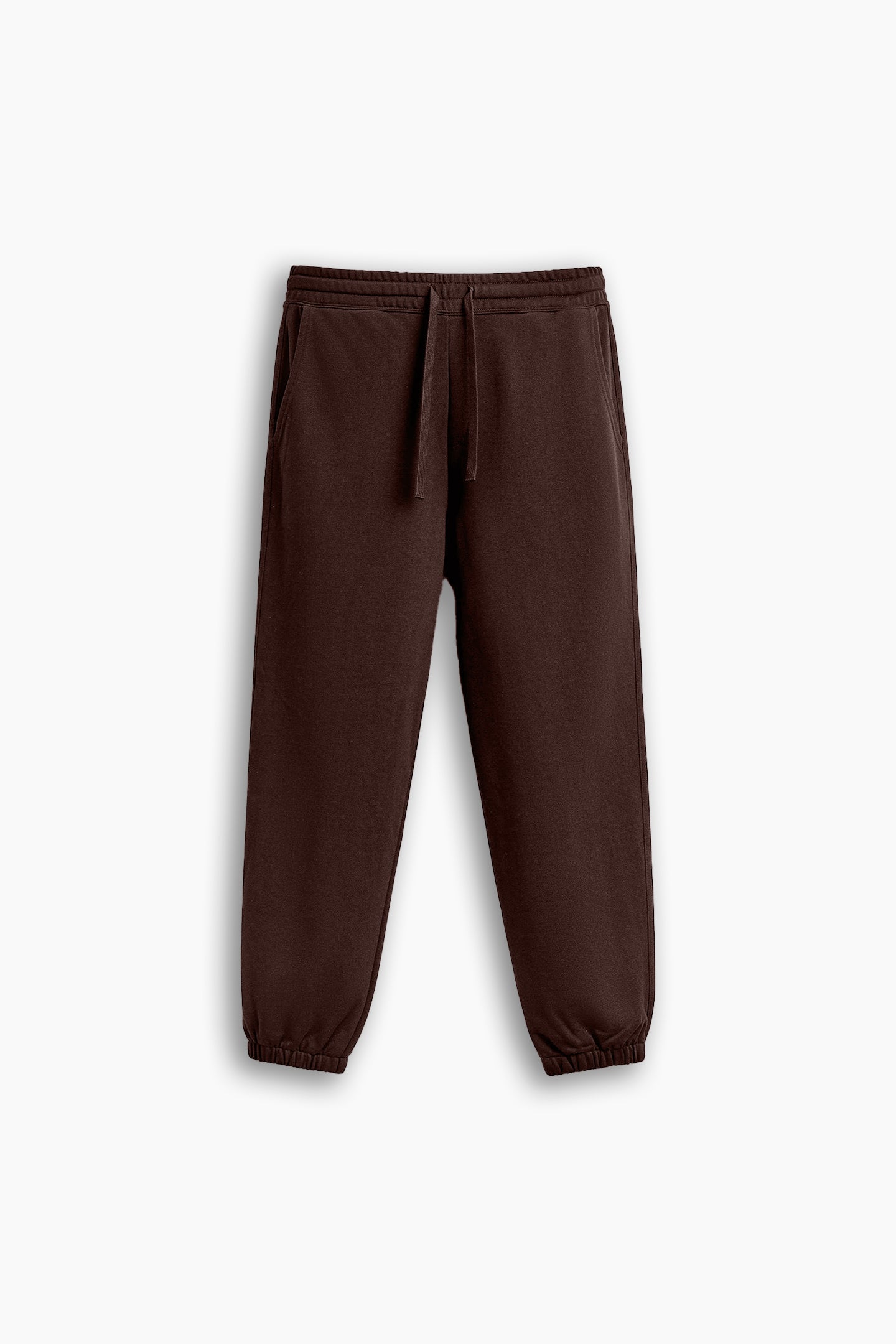 Brown Terry Loose Fit Trousers