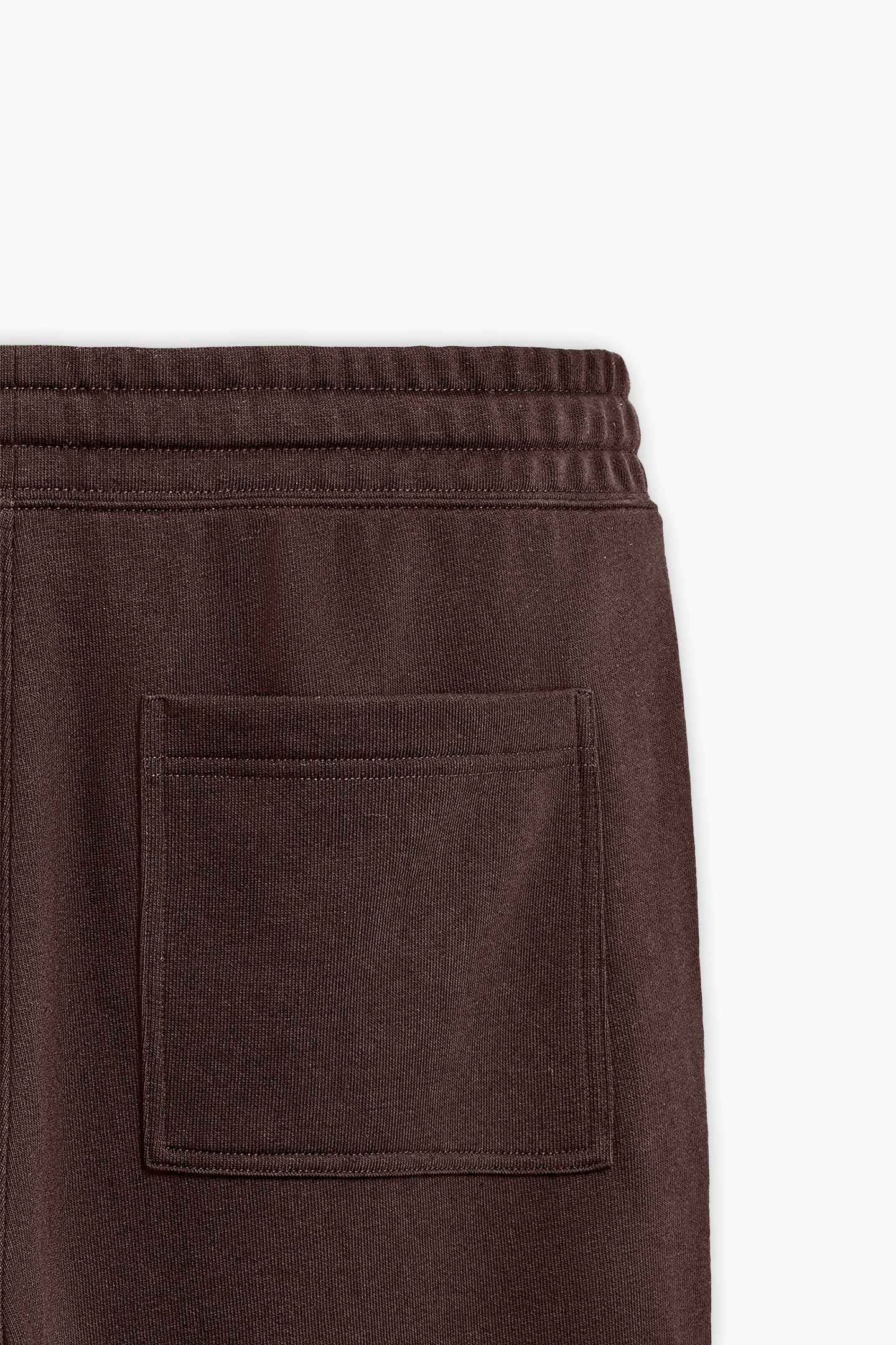 Brown Terry Loose Fit Trousers