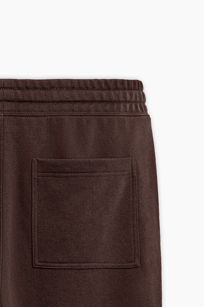 Brown Terry Loose Fit Trousers