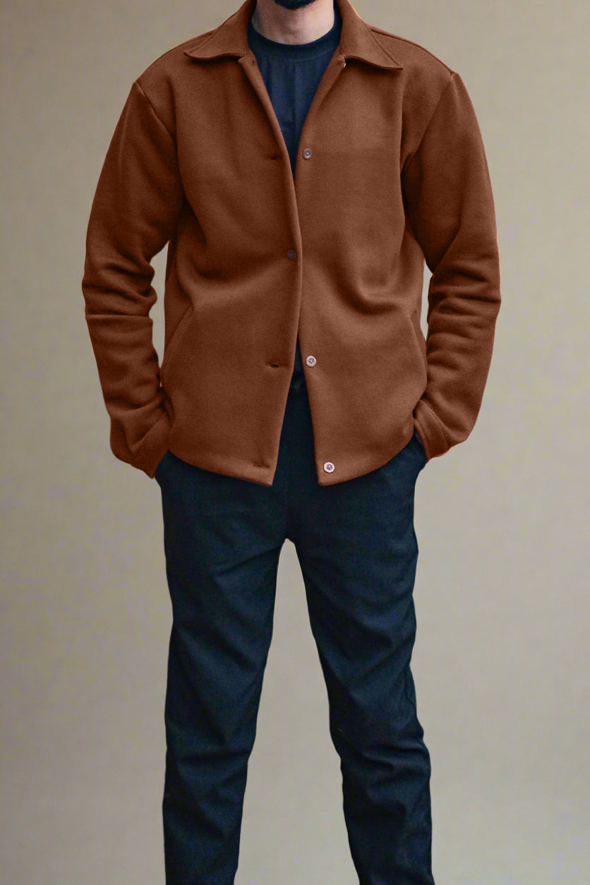 Brown Buttoned Jacket