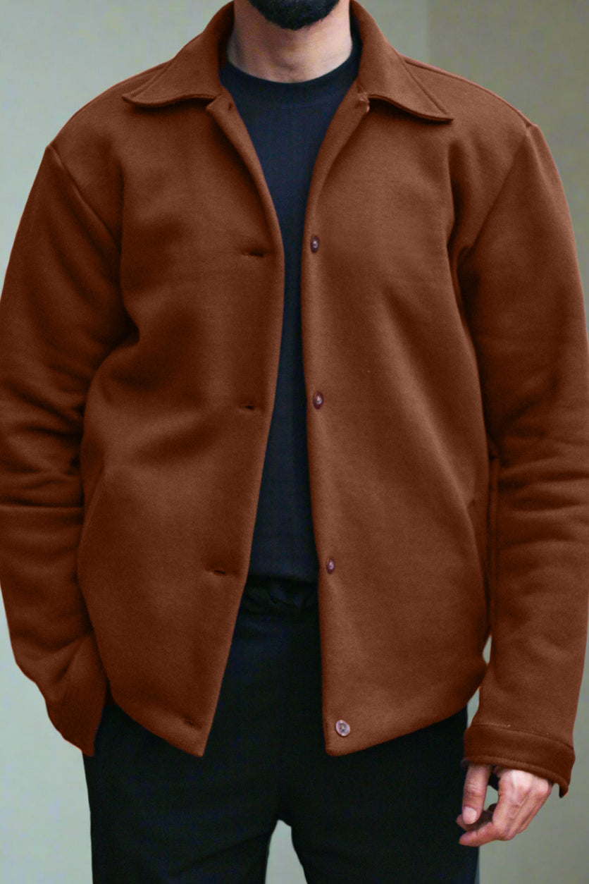 Brown Buttoned Jacket