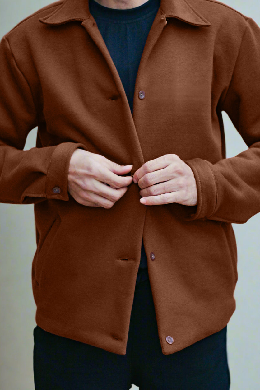 Brown Buttoned Jacket