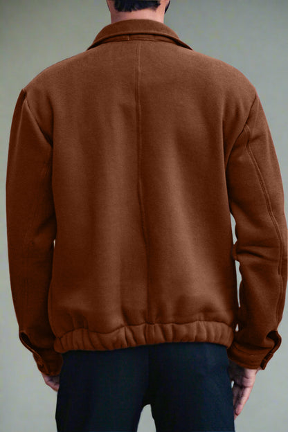 Brown Buttoned Jacket