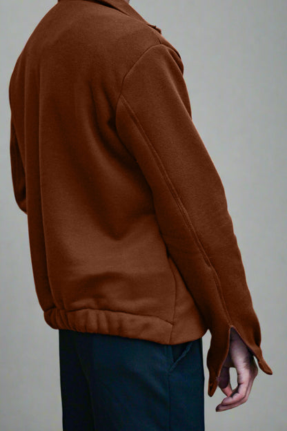 Brown Buttoned Jacket