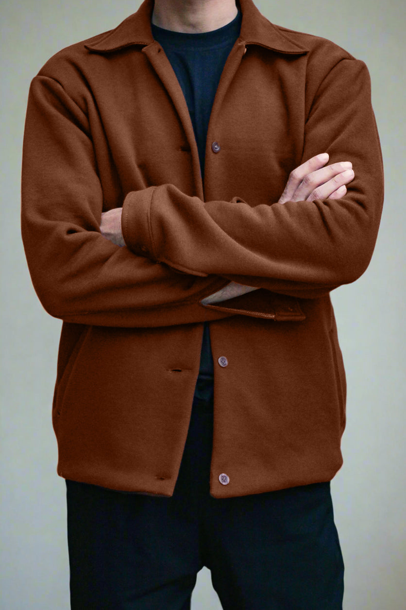 Brown Buttoned Jacket