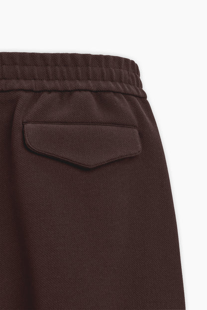 Brown Jogger Waist Trousers