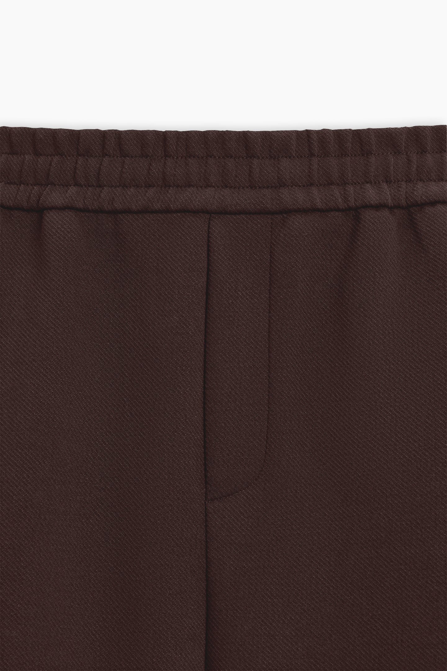 Brown Jogger Waist Trousers