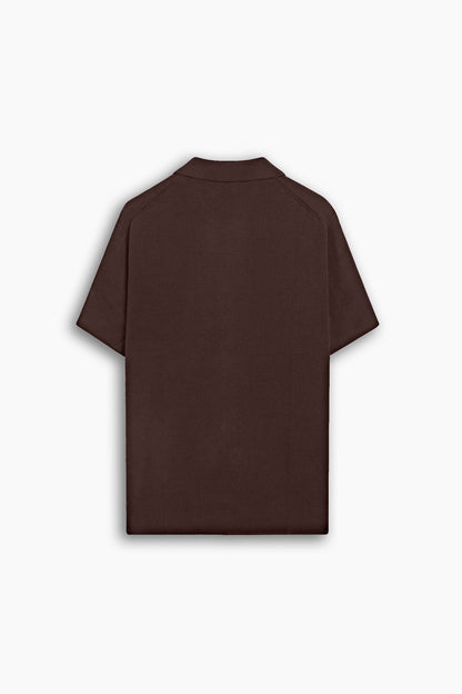 Brown cardigan shirt