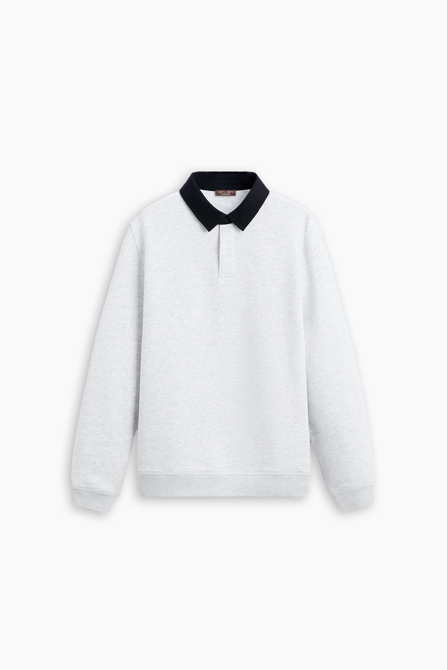 White & Blue Contrast Polo Shirt