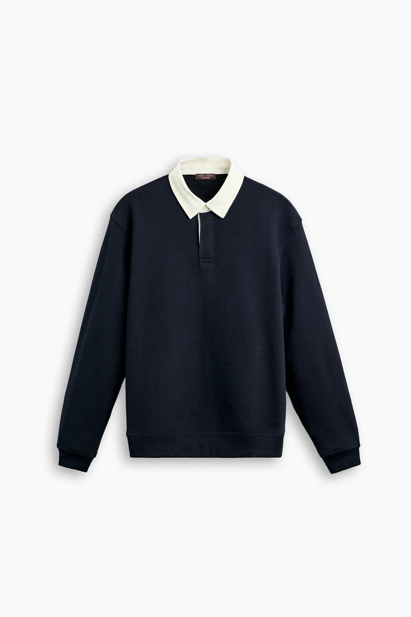 Blue & White Contrast Polo Shirt