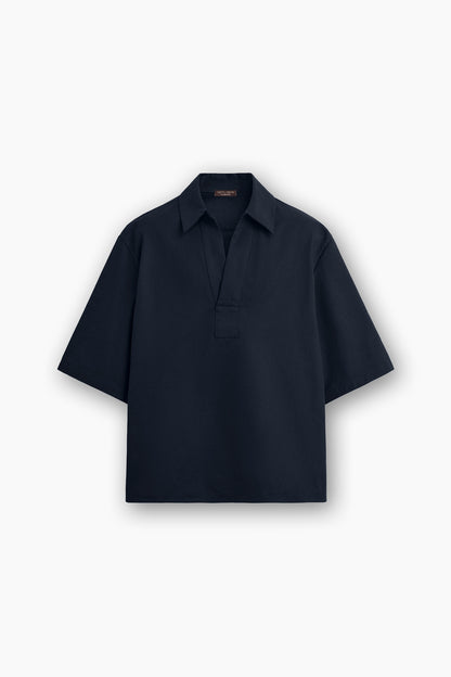 Cotton Blend Polo Shirt
