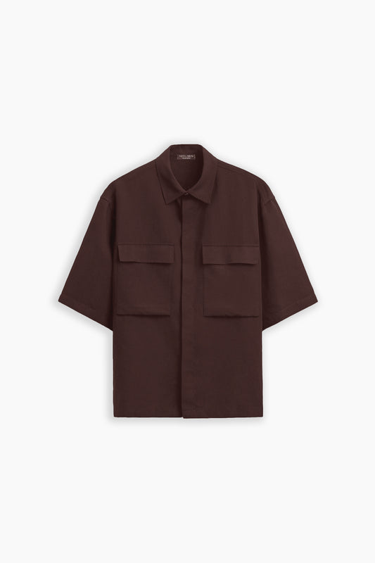 Brown Shirt With Pockets