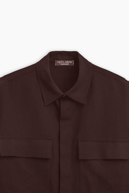 Brown Shirt With Pockets