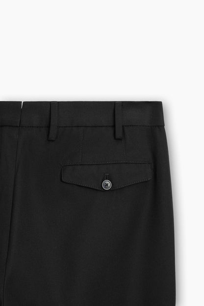 Belted Strap Straight Fit Trousers