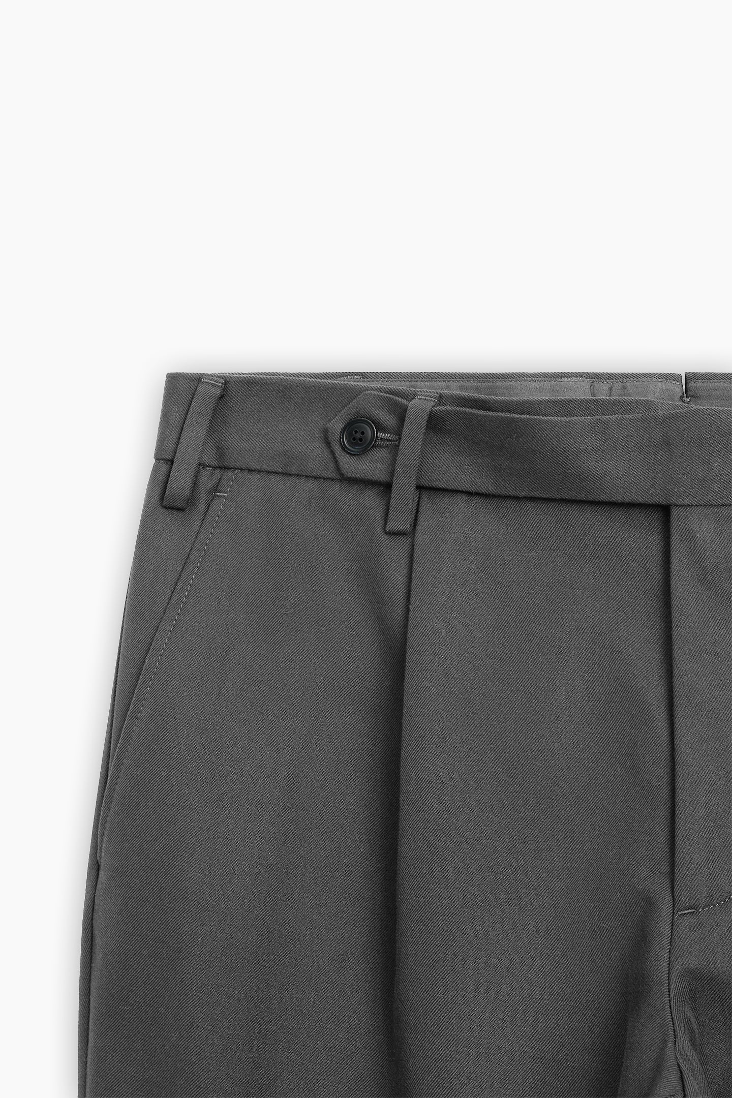 Belted Strap Straight Fit Trousers