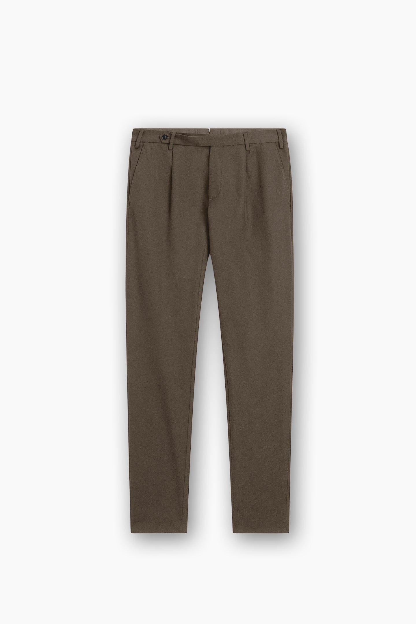 Belted Strap Straight Fit Trousers