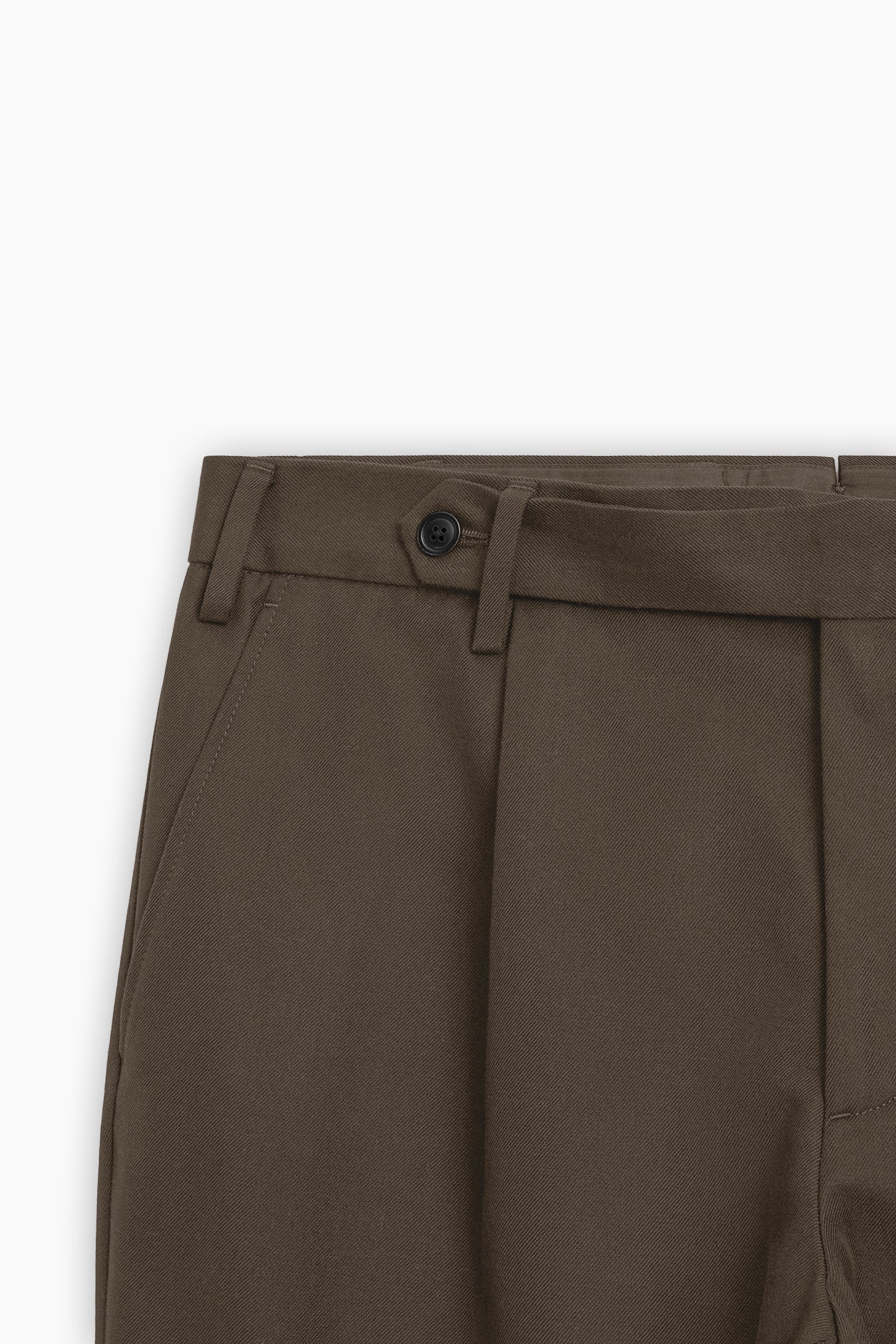 Belted Strap Straight Fit Trousers