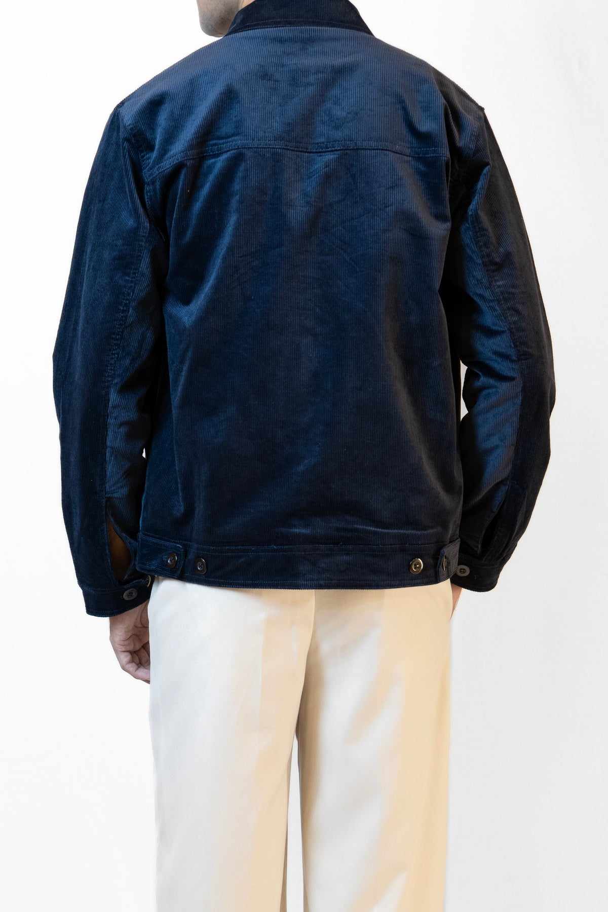 Navy Blue Corduroy Jacket