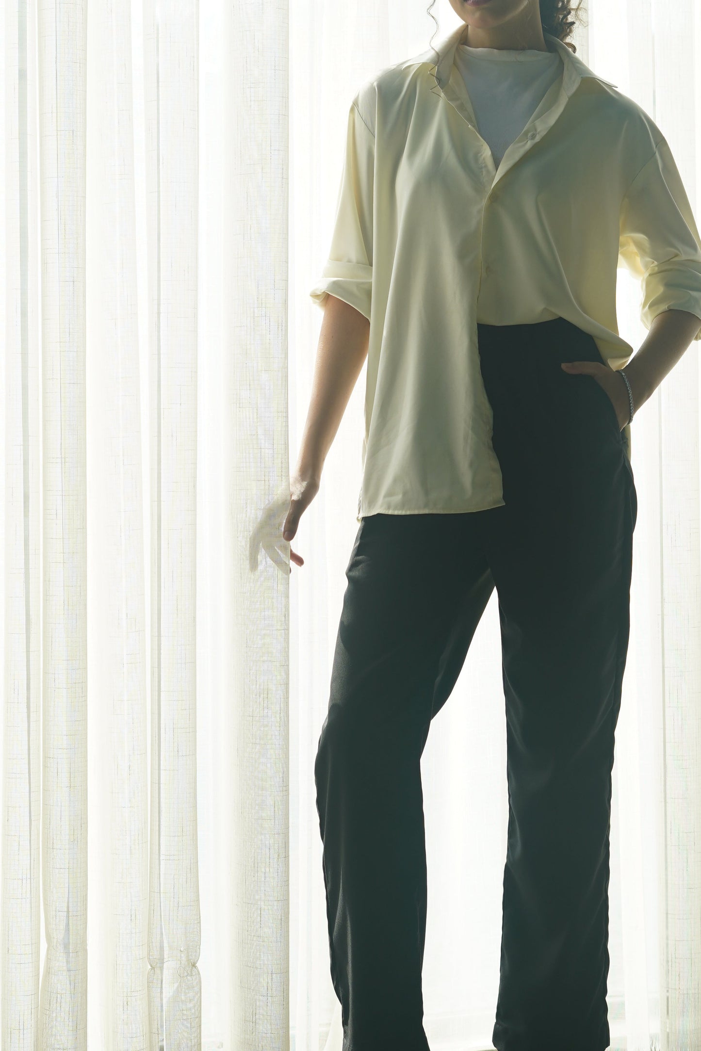 Black Pleated Trousers - Women