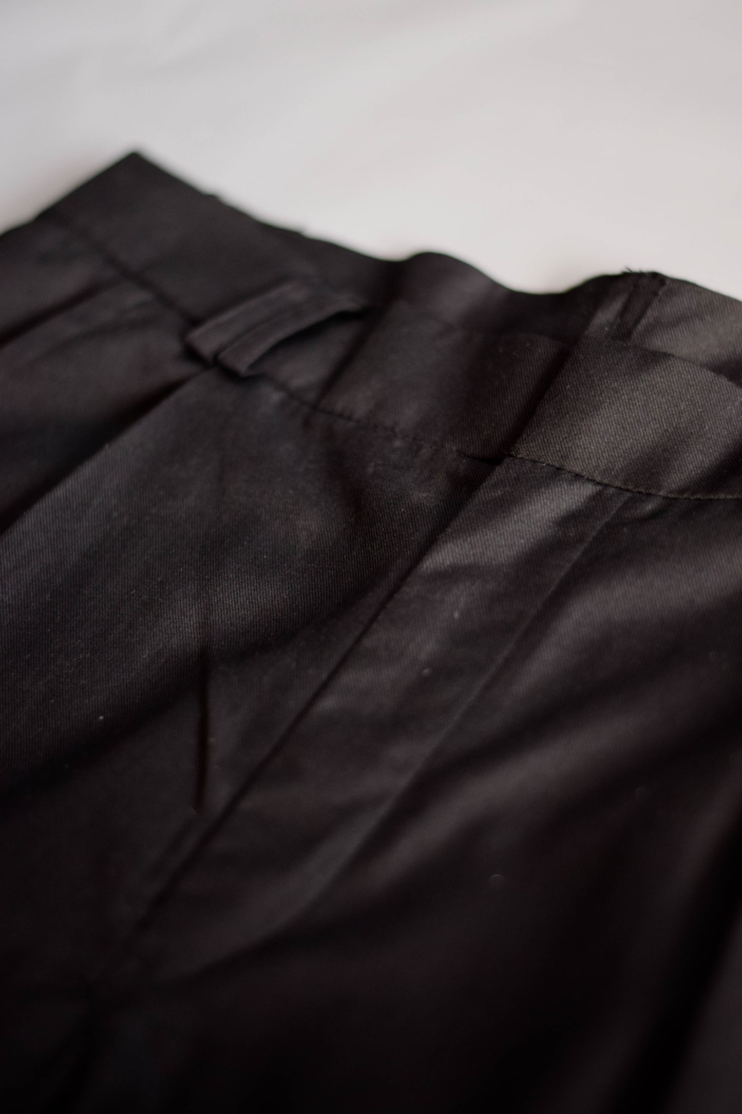 Black Pleated Trousers