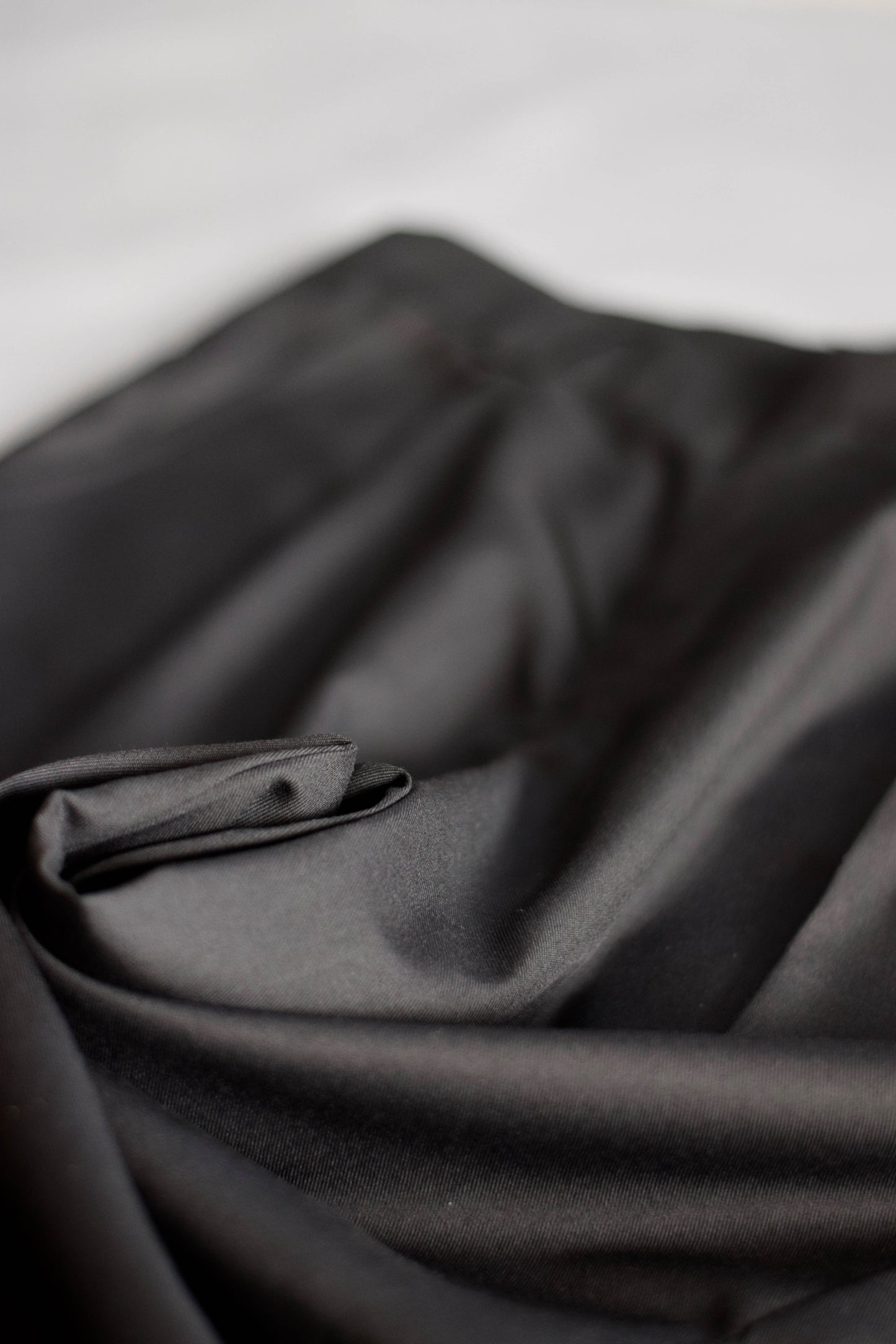 Black Loose Fit Pleated Trousers