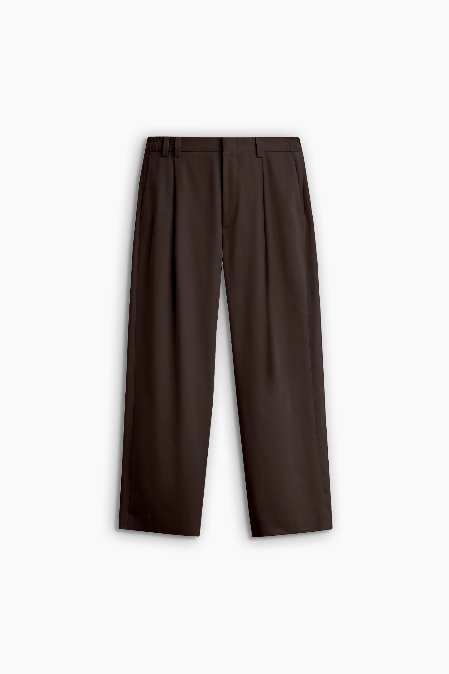 Dark Brown Pleated Trousers