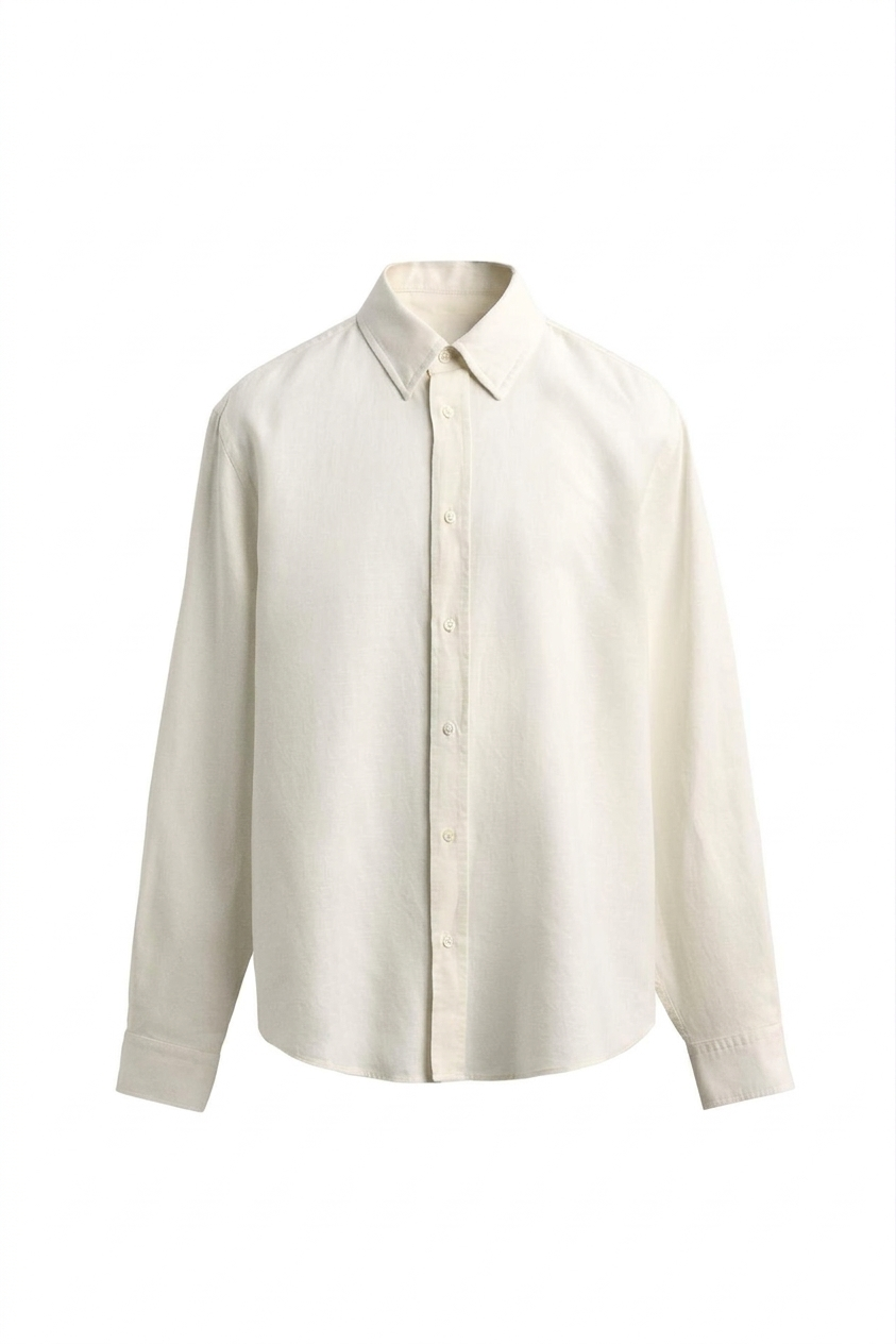 Classic Light Beige Shirt - 100% Cotton