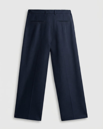 Navy Blue Wide Leg Pants