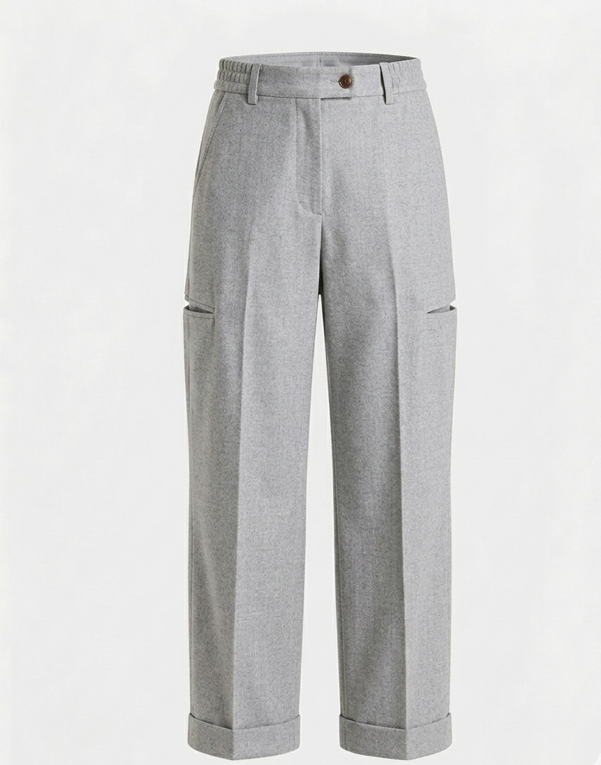 Hunter Green Relaxed Fit Trousers