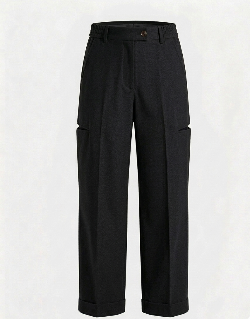 Hunter Green Relaxed Fit Trousers