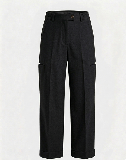 Hunter Green Relaxed Fit Trousers
