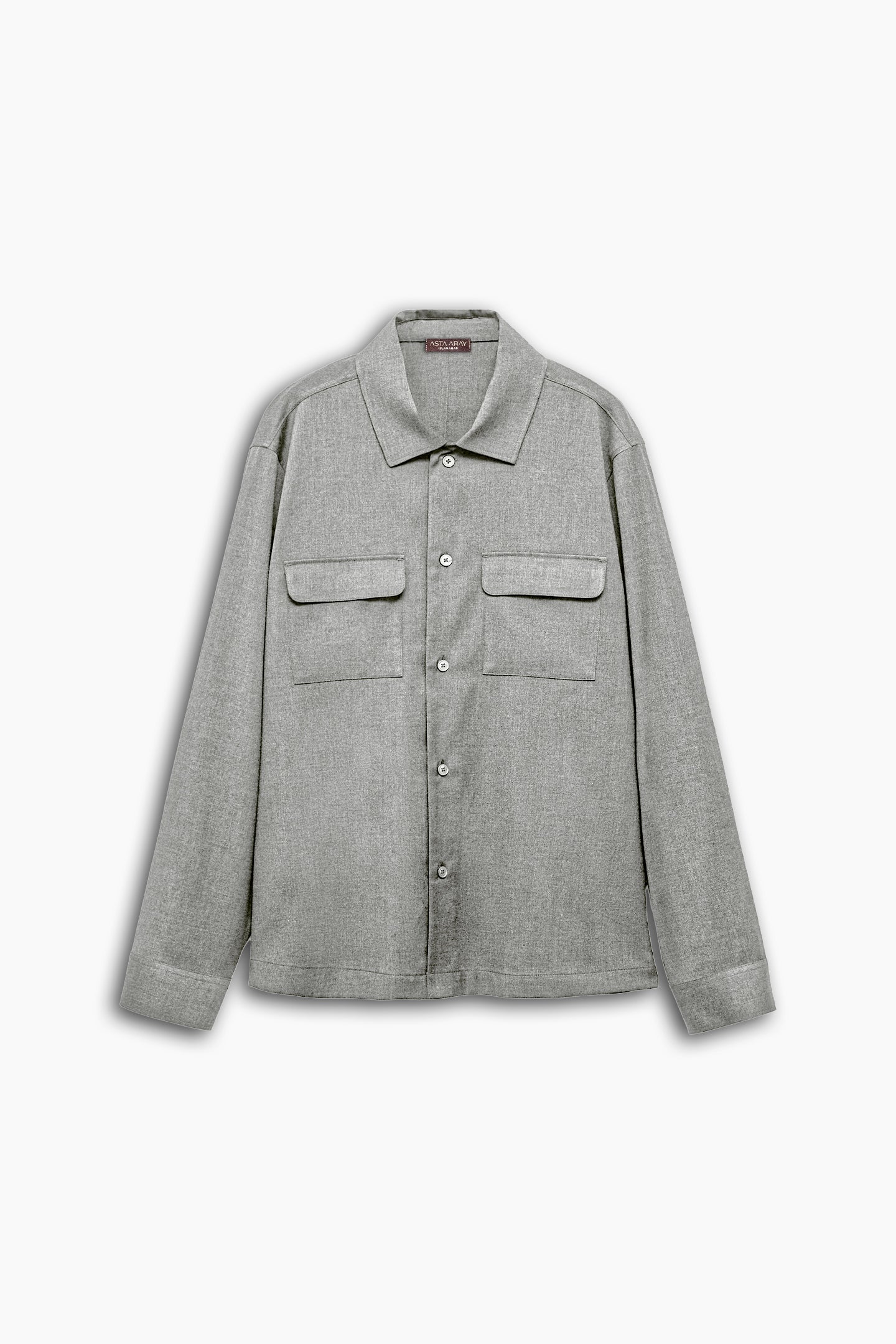 Straight Fit Flap Pocket Shirt