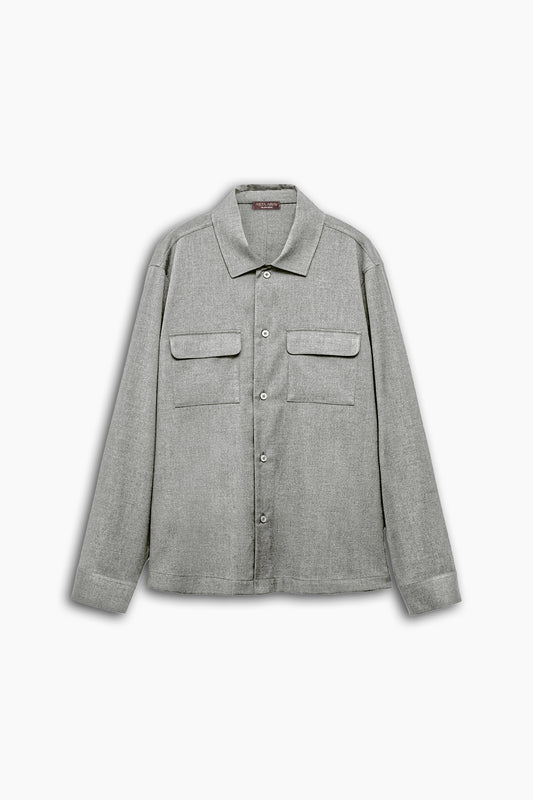 Straight Fit Flap Pocket Shirt