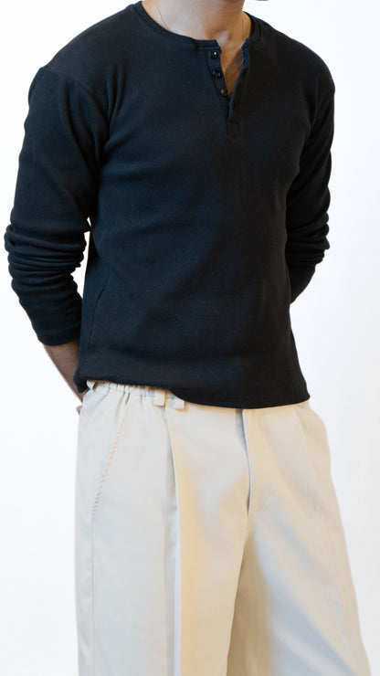 100% Cotton Classic Henley Shirt