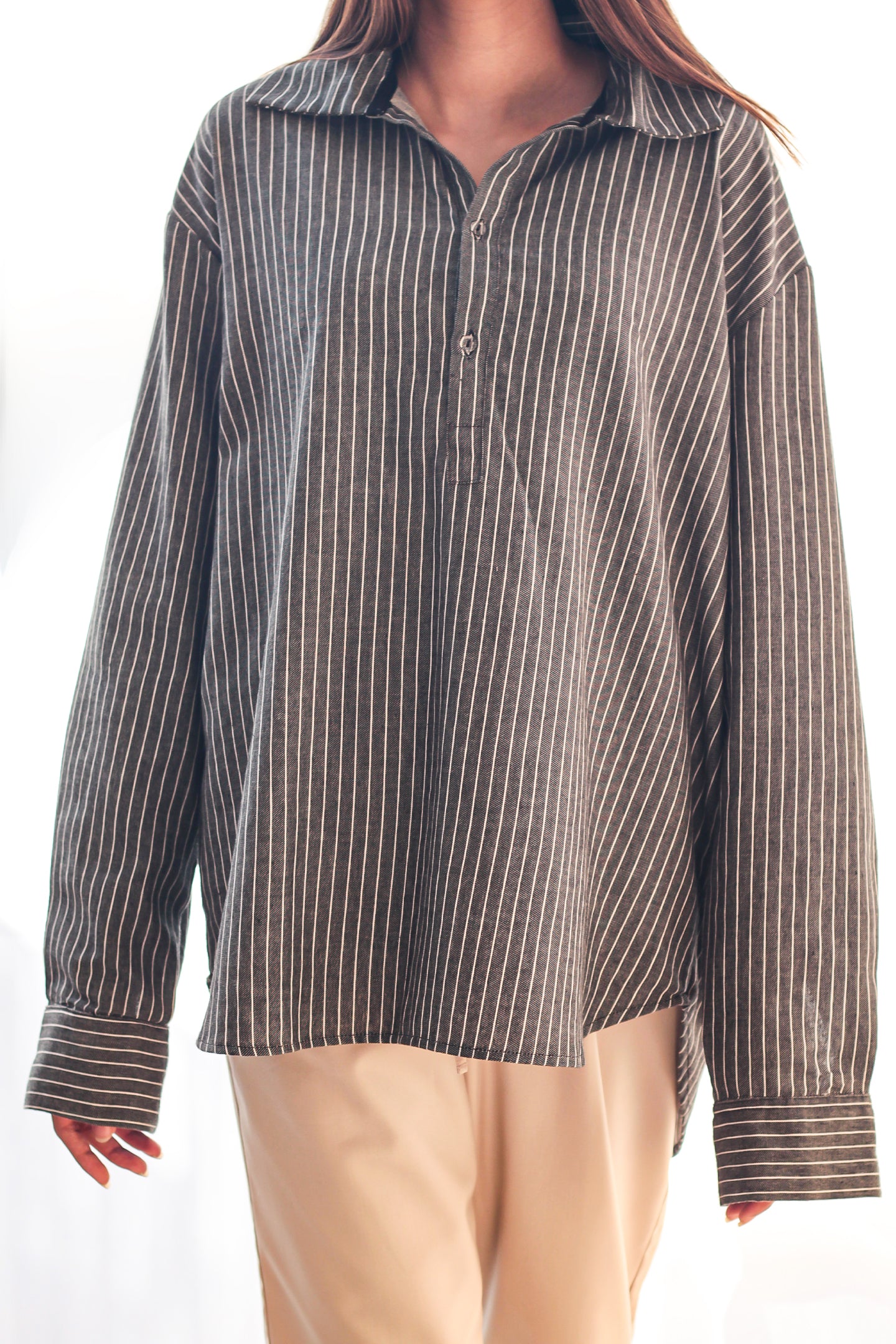 Loose Fit Striped Shirt