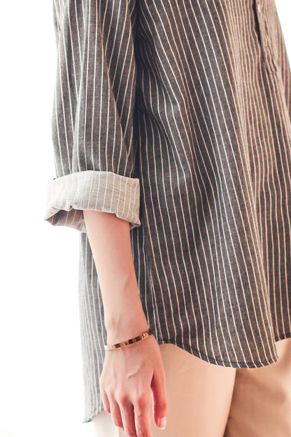 Loose Fit Striped Shirt
