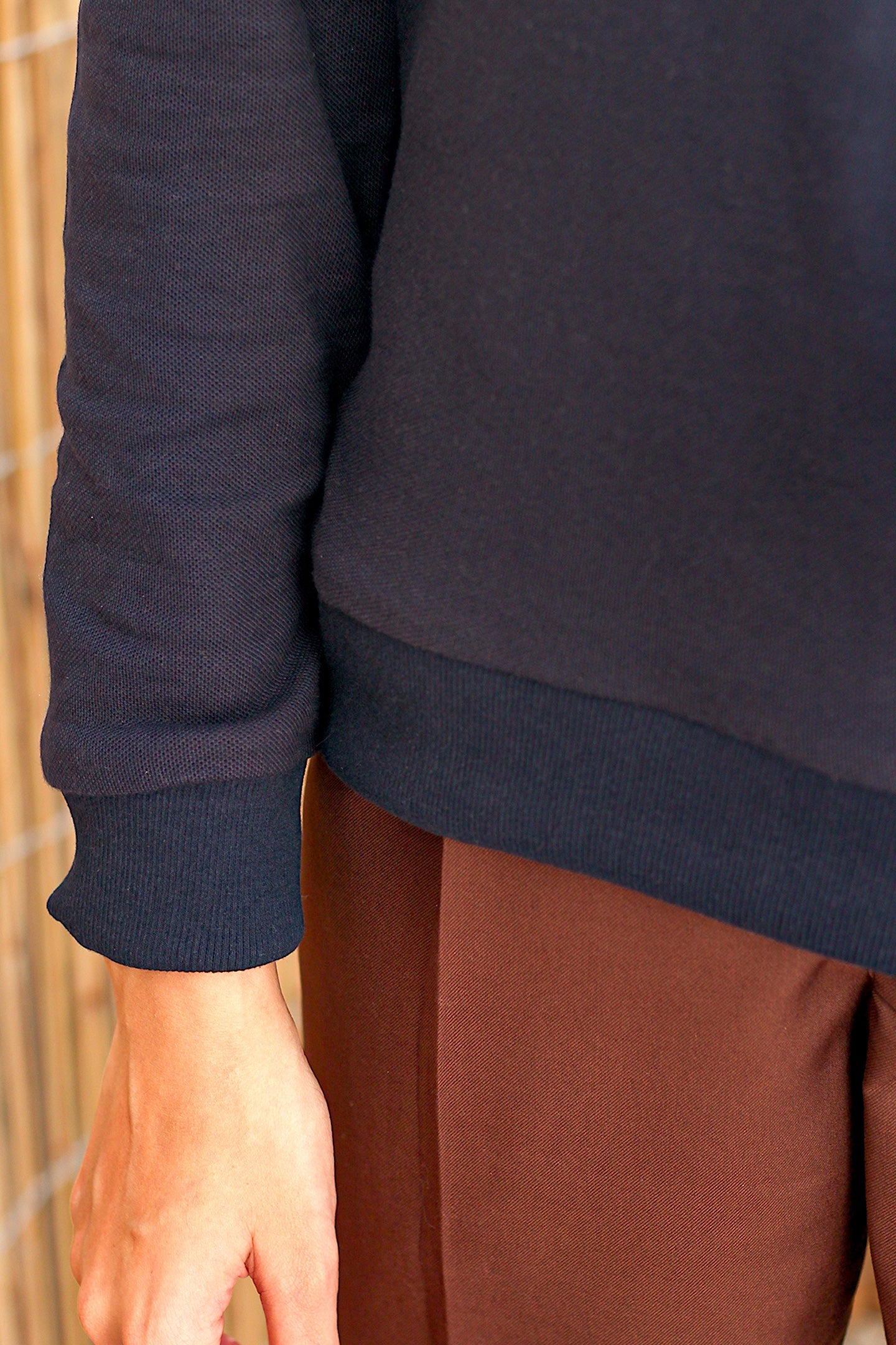 Navy Blue Button Detailed Shirt