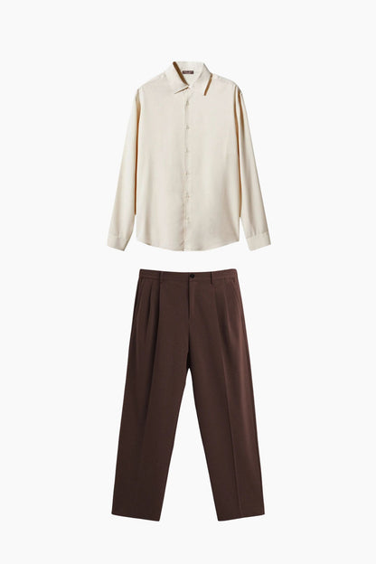 Beige & Brown S&T