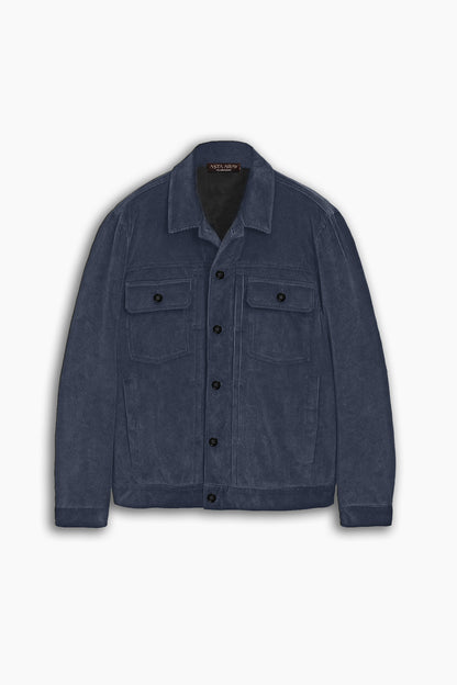 Navy Blue Corduroy Jacket