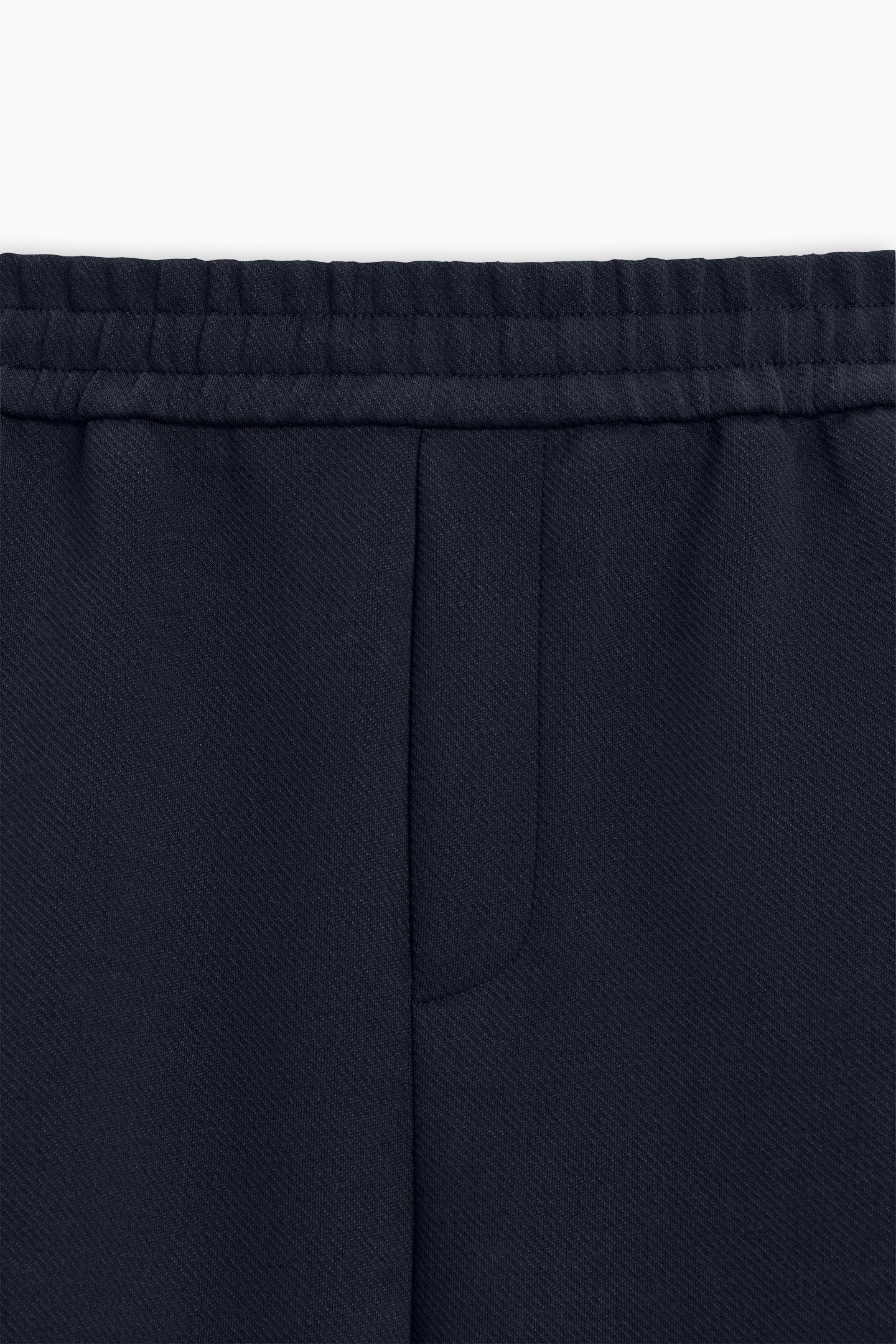 Navy Blue Jogger Waist Trousers