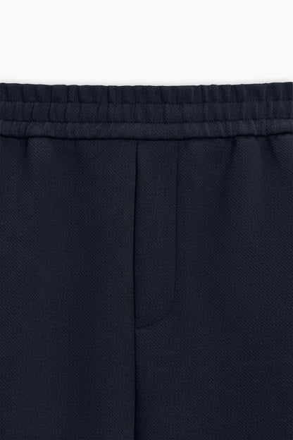 Navy Blue Jogger Waist Trousers